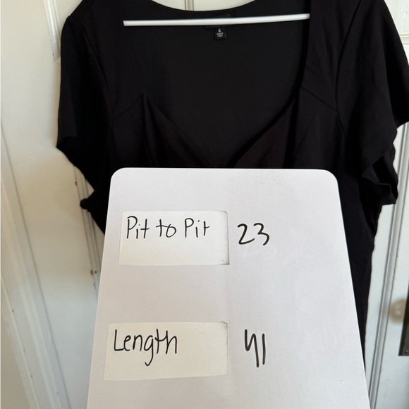Torrid Black Luxe Ponte Skater Dress size 4 (4x). - Picture 9 of 9